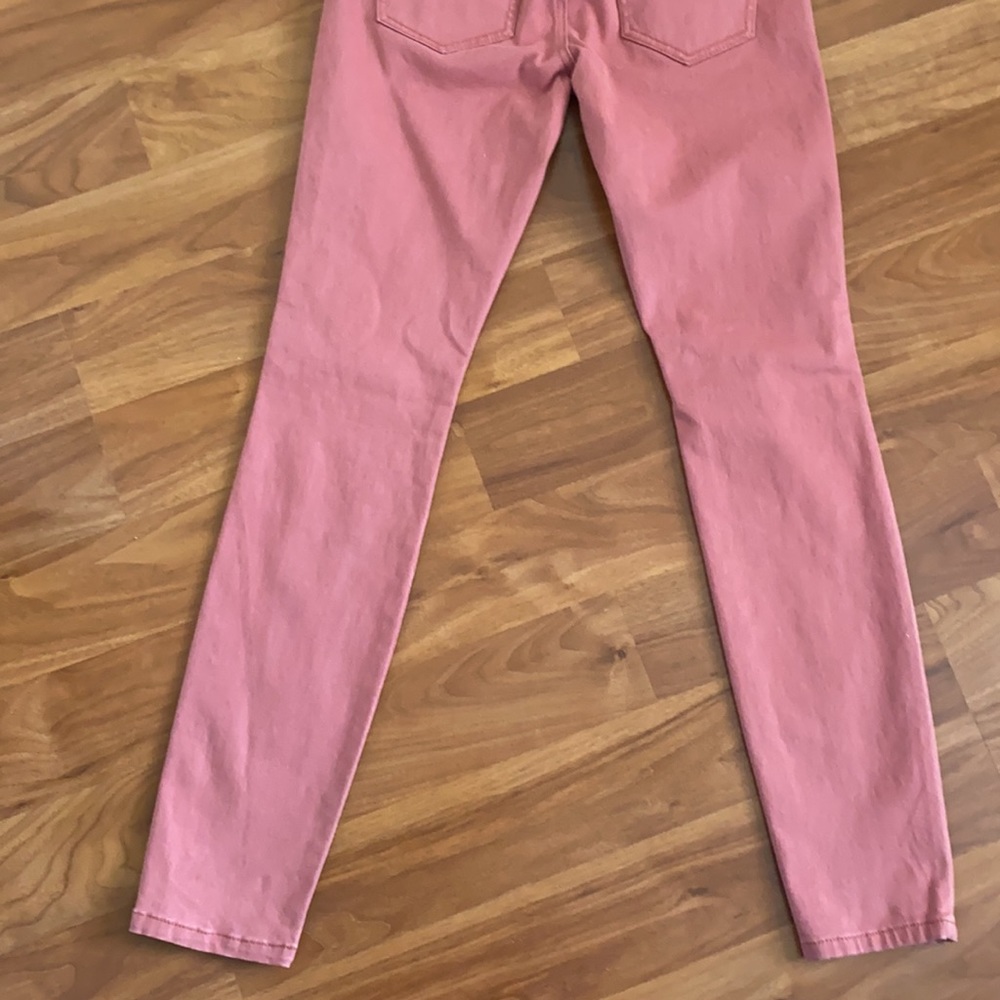 CAbi Women's Skinny Jeans in Coral / Pink Dust - Picture 10 of 11